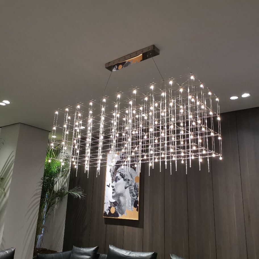 Nowoczesny Żyrandol do Salonu Spark LED