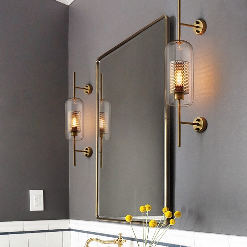 Szklana Lampa Ścienna Chiswick Eklektyczna - obrazek 4