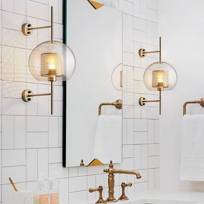 Szklana Lampa Ścienna Chiswick Eklektyczna - obrazek 7