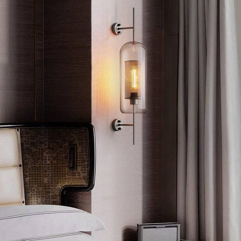 Szklana Lampa Ścienna Chiswick Eklektyczna - obrazek 5