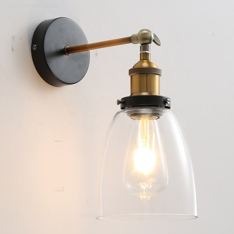 Szklana Lampa Ścienna Nubi Kinkiet Vintage - obrazek 6