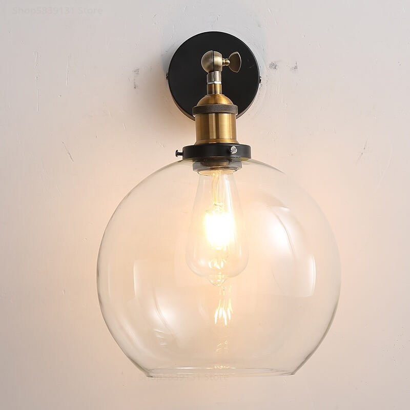 Szklana Lampa Ścienna Nubi Kinkiet Vintage - obrazek 3