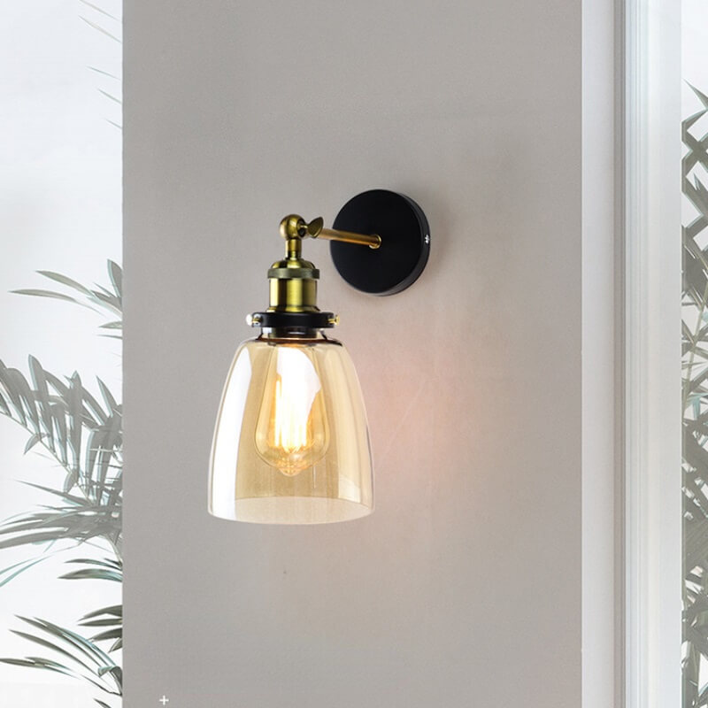 Szklana Lampa Ścienna Nubi Kinkiet Vintage - obrazek 7