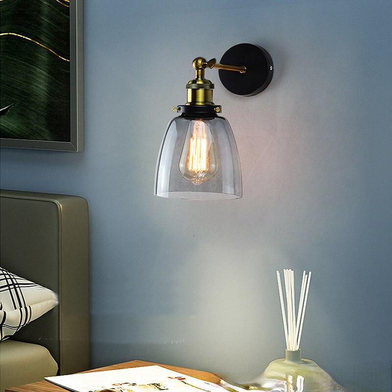 Szklana Lampa Ścienna Nubi Kinkiet Vintage - obrazek 8