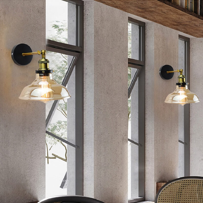 Szklana Lampa Ścienna Nubi Kinkiet Vintage - obrazek 5