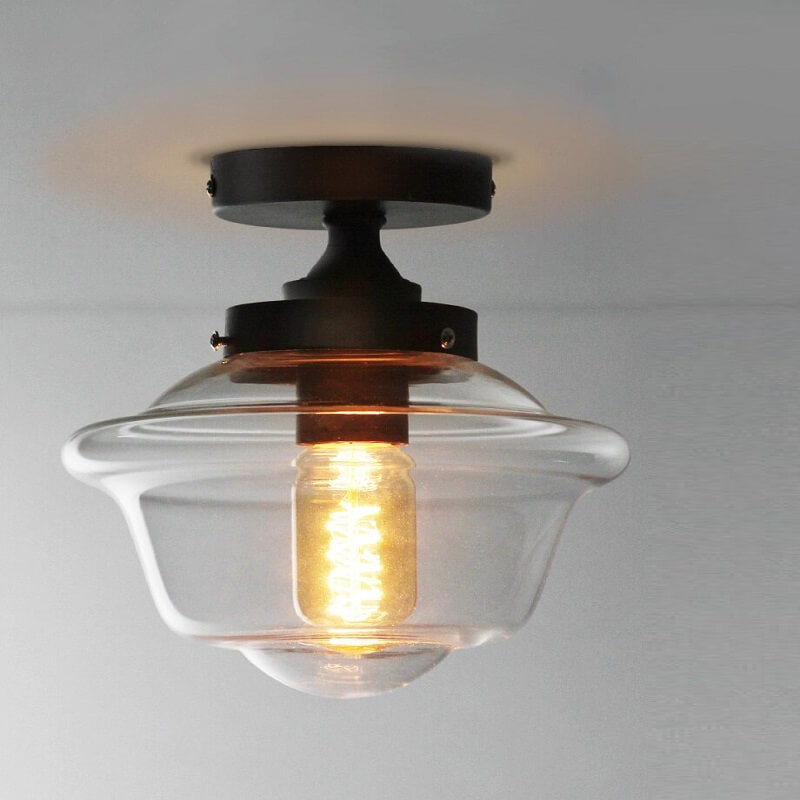 Szklana Lampa Sufitowa Flush Mount Eklektyczna - obrazek 5
