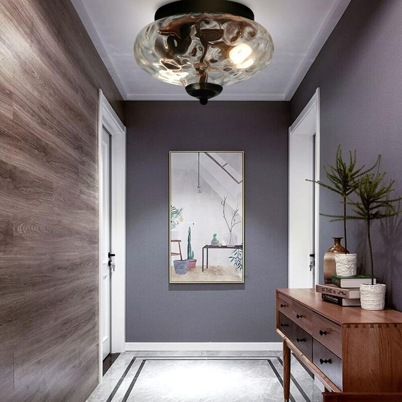 Szklana Lampa Sufitowa Flush Mount Eklektyczna - obrazek 3