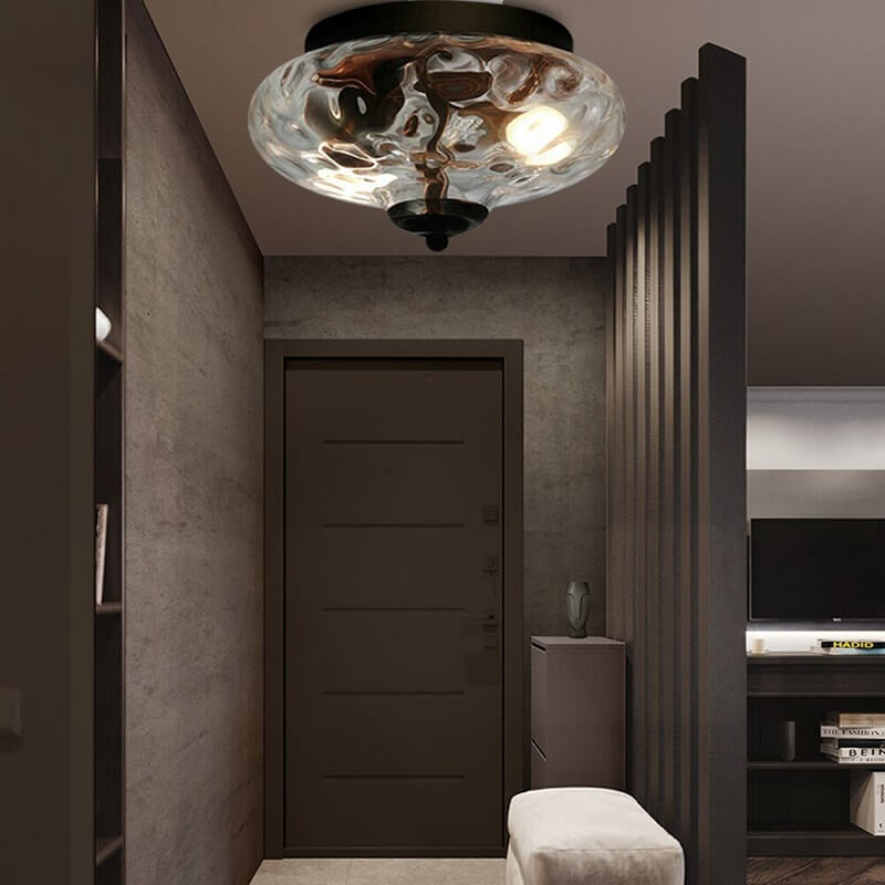 Szklana Lampa Sufitowa Flush Mount Eklektyczna - obrazek 4