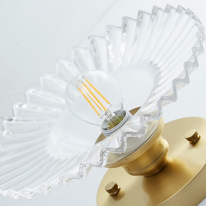 Szklana Lampa Sufitowa Vintage Elegancka