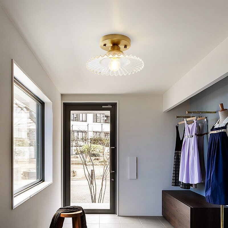 Szklana Lampa Sufitowa Vintage Elegancka - obrazek 5