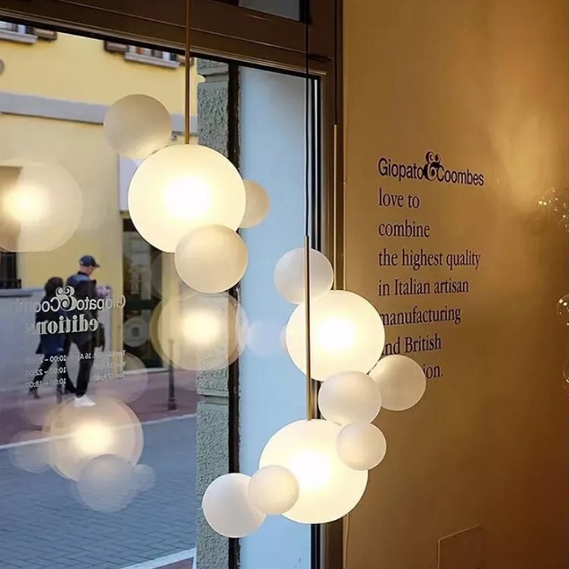 Szklana Lampa Wisząca Bubbles Art Deco TYP B - obrazek 11