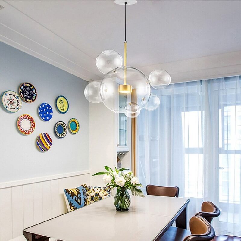 Szklana Lampa Wisząca Bubbles Art Deco TYP B - obrazek 4