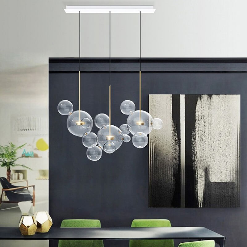 Szklana Lampa Wisząca Bubbles Art Deco TYP C