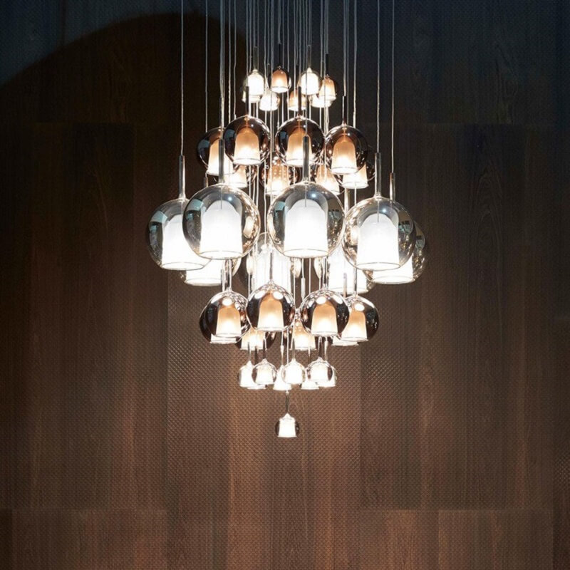 Szklana Lampa Wisząca Glo Penta Eklektyczna - obrazek 8