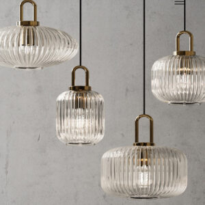 Szklana Lampa Wisząca Kler Klasyczna