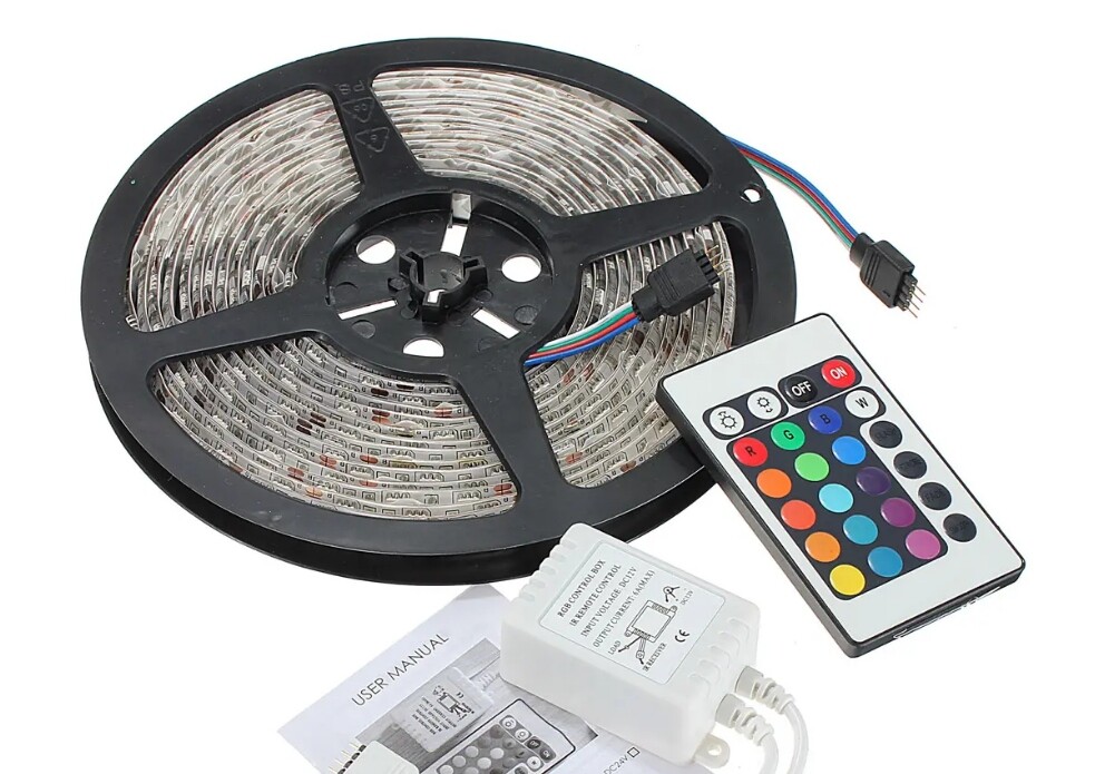 Taśma LED RGB 5M Wodoodporna - obrazek 2