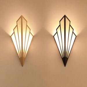 Trójkątna Lampa Ścienna Art Deco