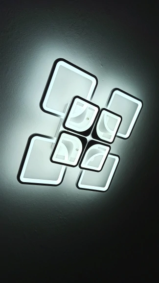 Geometryczna lampa sufitowa 4+4/8 75W sufitowa - obrazek 4