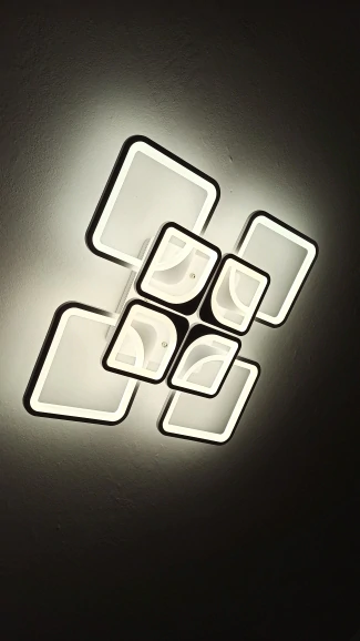 Geometryczna lampa sufitowa 4+4/8 75W sufitowa - obrazek 5