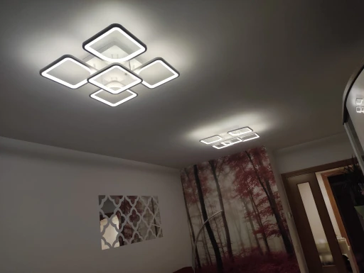 Geometryczna lampa sufitowa 4+1/5 60W sufitowa do sypialni - obrazek 3