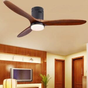 Wentylator Sufitowy Z Lampą LED Skandynawski