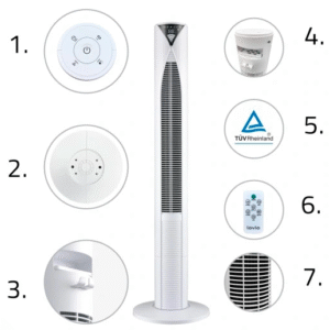 Wiatrak Podłogowy TUYA Wentylator Kolumnowy