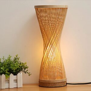 Wiklinowa Lampa Stołowa Podłużna Boho