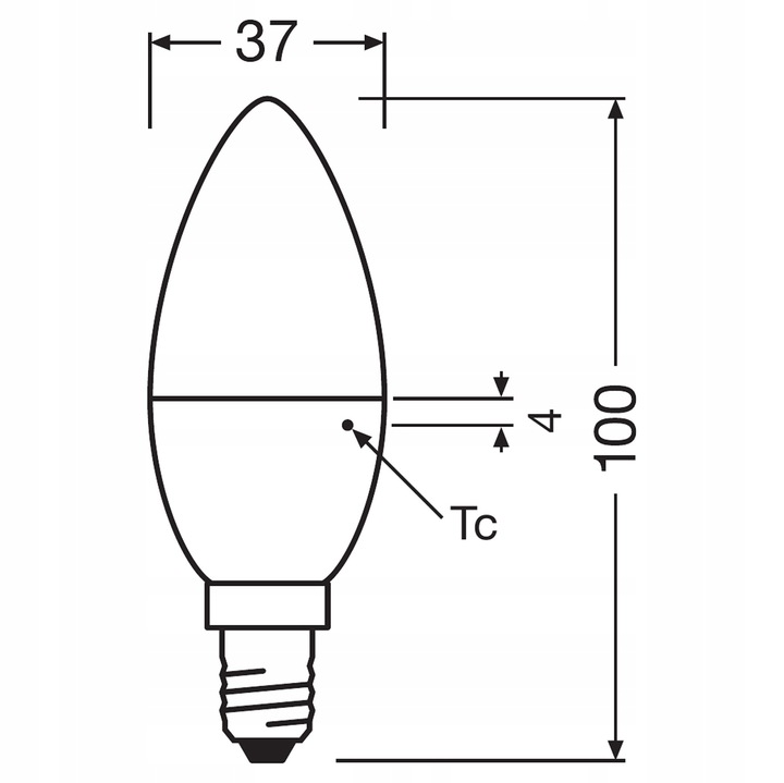 ZESTAW 6x Żarówka LED E14 świeca 5W = 40W OSRAM - obrazek 3