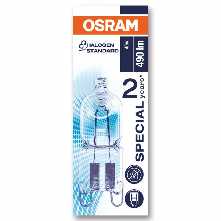 Żarówka Halogenowa G9 40W 230V Do Piekarnika OSRAM - obrazek 2