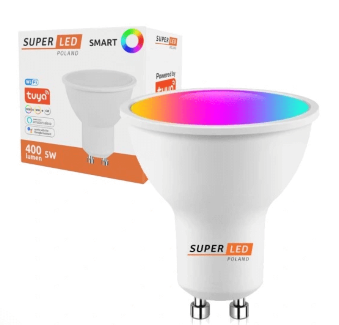 Żarówka LED GU10 RGB 5W=40W TUYA Smart