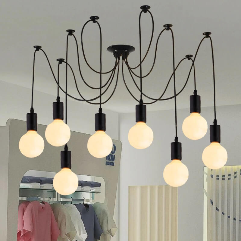 Zjawiskowa Lampa Wisząca Pająk Loft