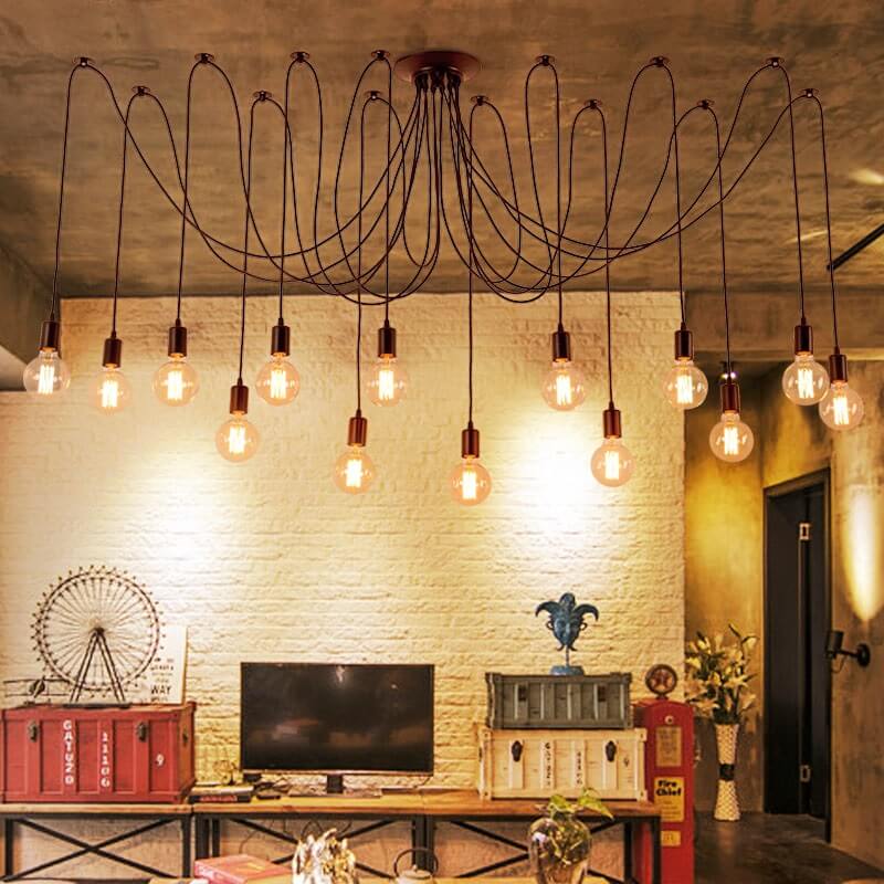 Zjawiskowa Lampa Wisząca Pająk Loft - obrazek 11