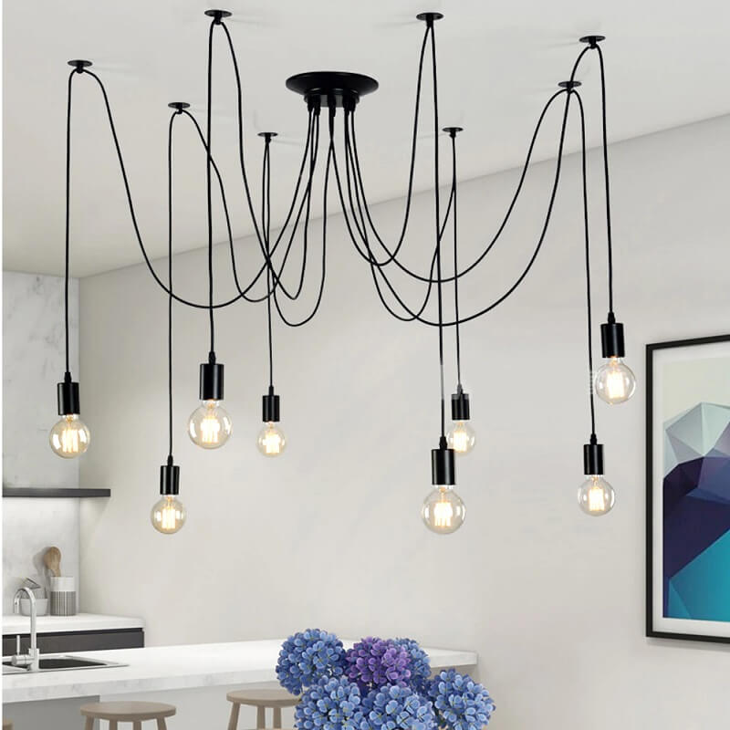 Zjawiskowa Lampa Wisząca Pająk Loft - obrazek 5