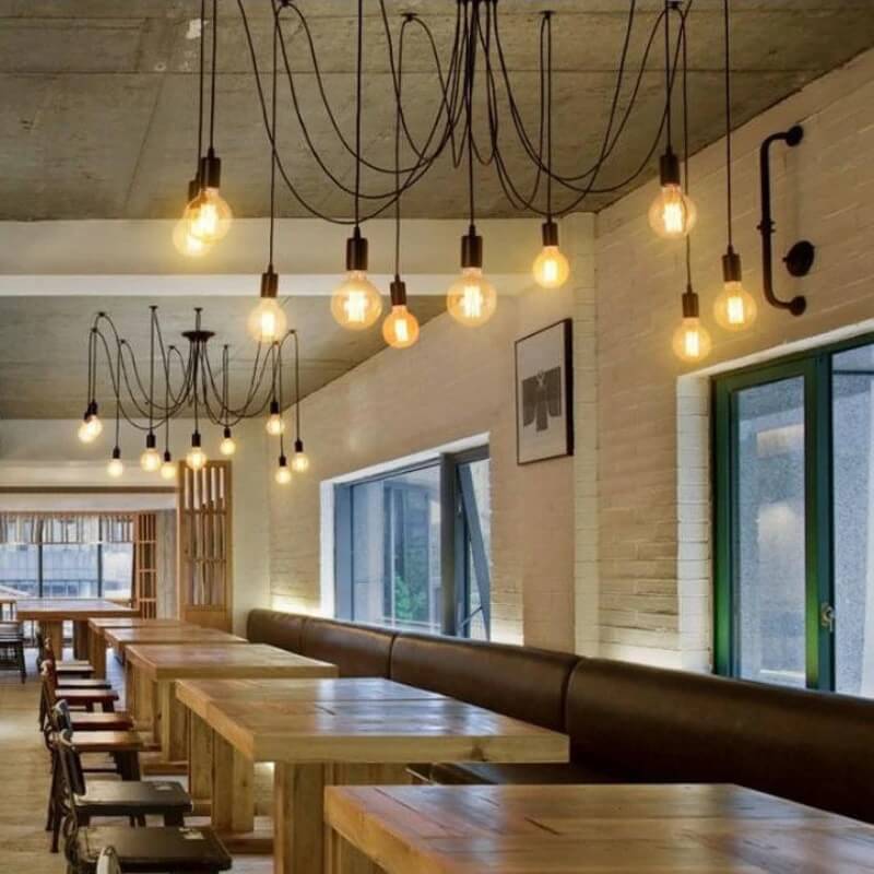 Zjawiskowa Lampa Wisząca Pająk Loft - obrazek 7