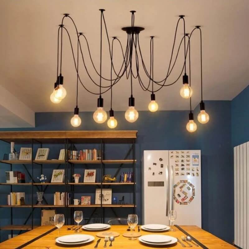 Zjawiskowa Lampa Wisząca Pająk Loft - obrazek 8