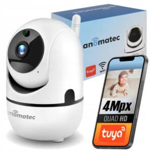 Kamera Bezprzewodowa WIFI 4MPX Wewnętrzna Niania IP Aplikacja TUYA Kolor Biały