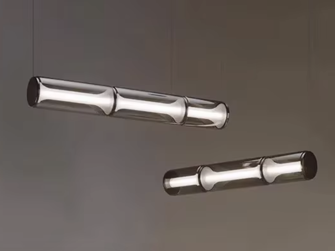 Designerska lampa wisząca szklana