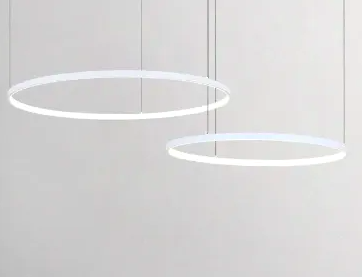 Żyrandol 20/40/60 lampa wisząca Ring LED Elegancki biały