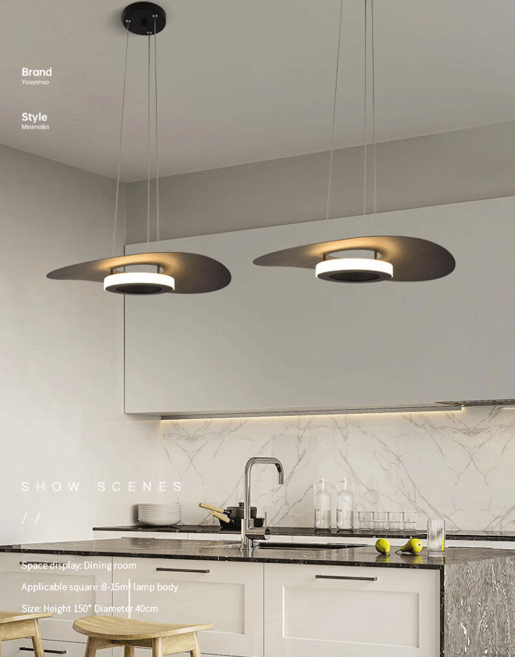 Modernistyczna Lampa Wisząca Mona Latający Spodek LED - obrazek 3