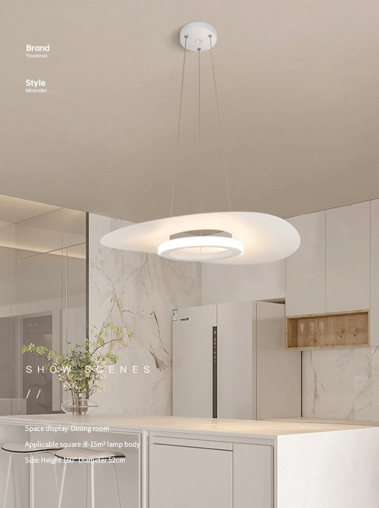 Modernistyczna Lampa Wisząca Mona Latający Spodek LED - obrazek 2