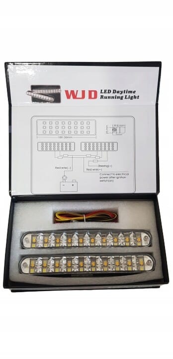 LAMPY ŚWIATŁA DO JAZDY DZIENNE LED MIJANIA 2x8LED - obrazek 7
