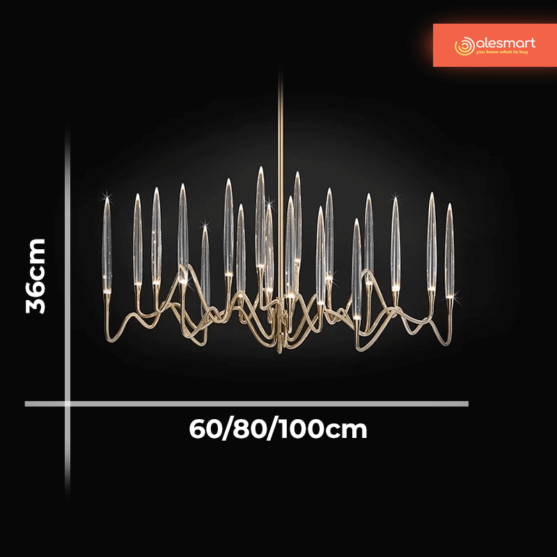 Nowoczesna Lampa Sufitowa Pezzo Żyrandol Kryształowy - obrazek 5