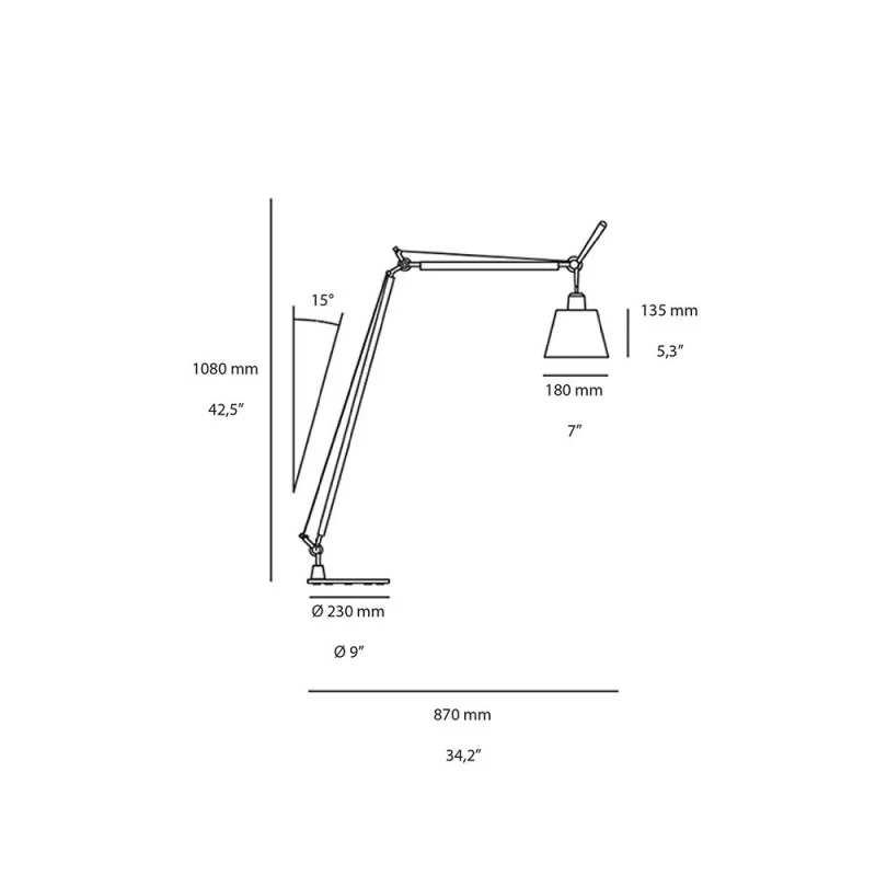 Artemide Tolomeo Basculante