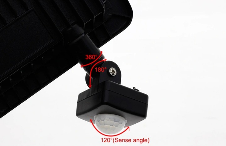 Naświetlacz Lampa LED 100W Z Czujnikiem Ruchu - obrazek 6