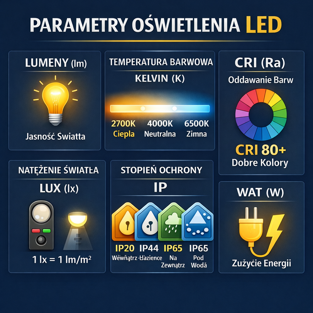 Parametry oświetlenia – co oznaczają skróty w lampach i żarówkach?