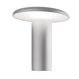 Lampa stołowa LED Artemide Takku z akumulatorem, szara