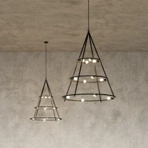 Lampa wisząca Artemide El Porís, Ø 120 cm, 12-punktowa