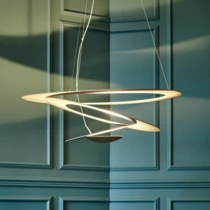 Artemide Pirce Micro żyrandol LED złota 3000 K