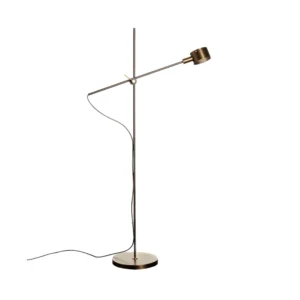 Oluce G.O. 352 stojąca LED, anodowana brąz