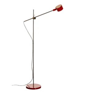 Oluce G.O. 352 stojąca LED, szkarłatna czerwień